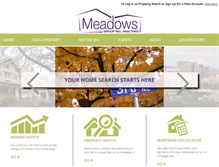 Tablet Screenshot of meadowsgroup.com